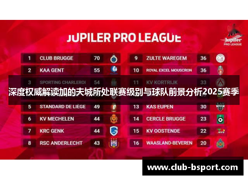 深度权威解读加的夫城所处联赛级别与球队前景分析2025赛季